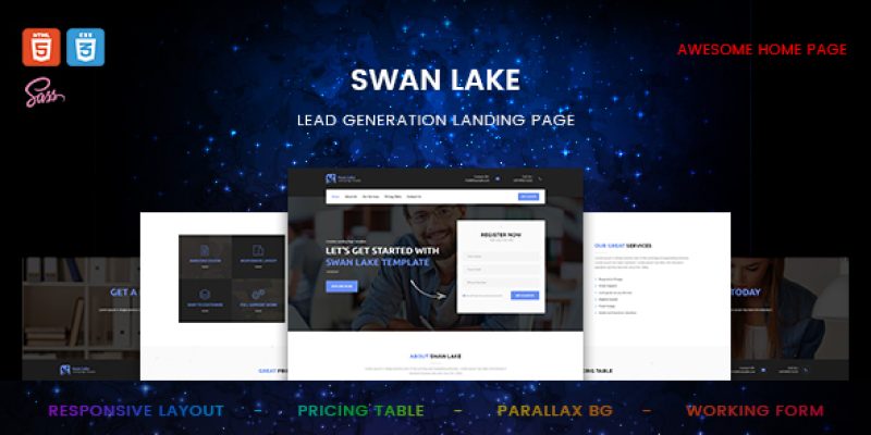 Swan Lake – Marketing Landing Page