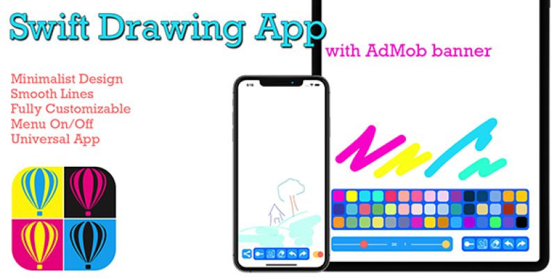 Swift Drawing App with AdMob banner