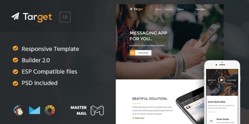 Target – HTML Email Template + Builder 2.0
