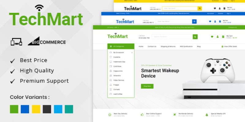 TechMart – Multipurpose Stencil BigCommerce Theme