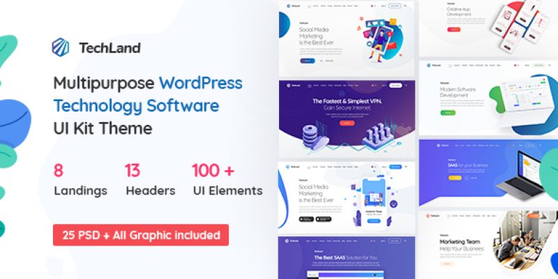 Techland – WordPress Saas Startup Theme