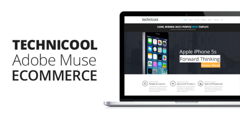 Technicool | Muse eCommerce Template