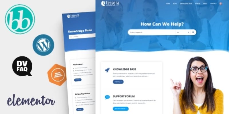 Tessera – Knowledge Base & Support Forum WordPress Theme