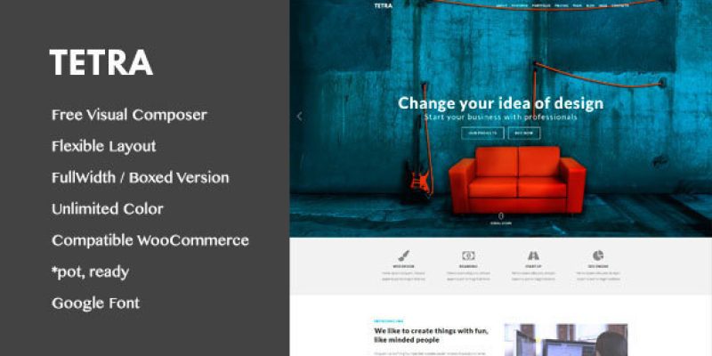 Tetra – Digital Marketing Landing Pages WordPress Theme