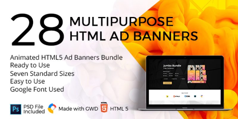 The Best-Seller Animated HTML5 Ad Banners