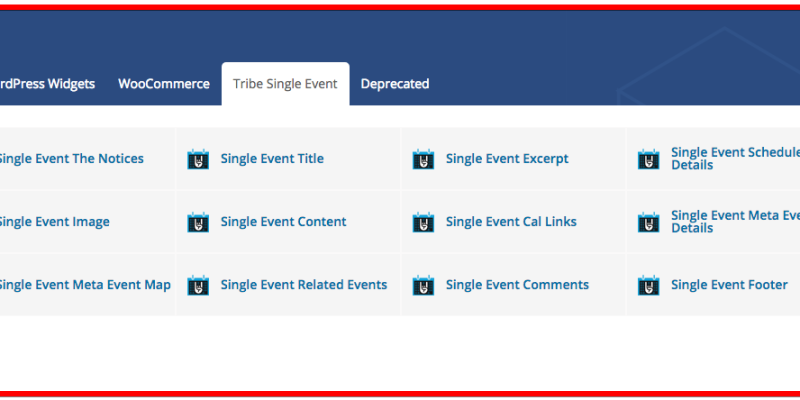 The Events Calendar Single Event Page Builder