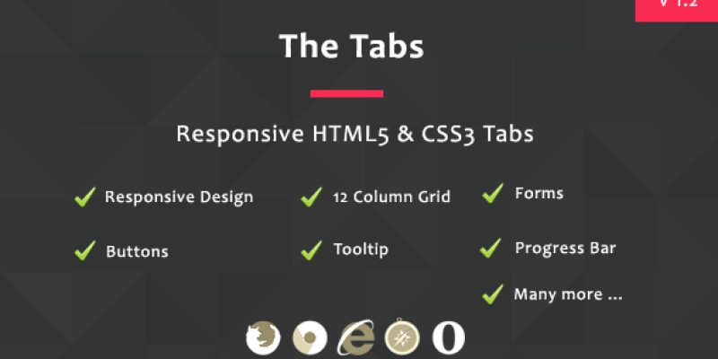 The Tabs – Responsive HTML5 & CSS3 Tabs
