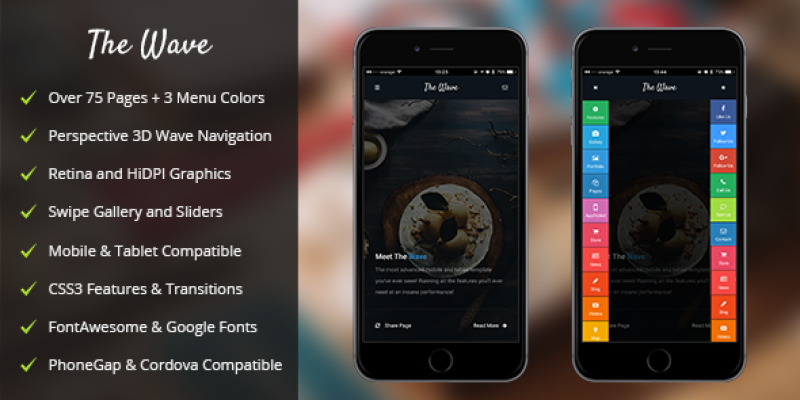 The Wave Mobile | PhoneGap & Cordova Mobile App