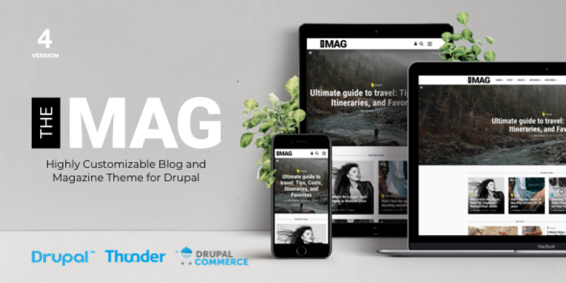 TheMAG – Highly Customizable Blog and Magazine Theme for Drupal