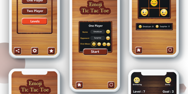 Tic Tac Toe For Emoji – Android App + Admob + Facebook Integration