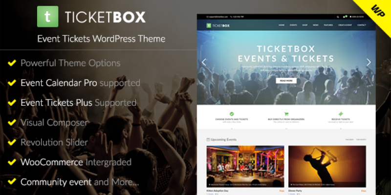 TicketBox – Event Tickets WordPress Theme