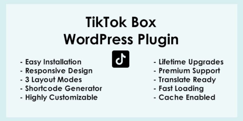 TikTok – WordPress Plugin