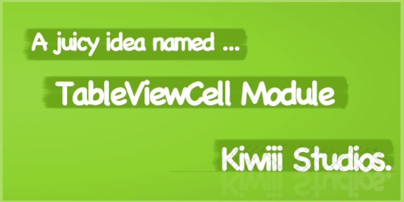 Titanium TableViewCell Module