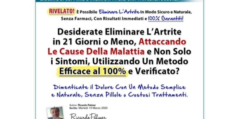 Treatment For Arthritis. Italian Version!