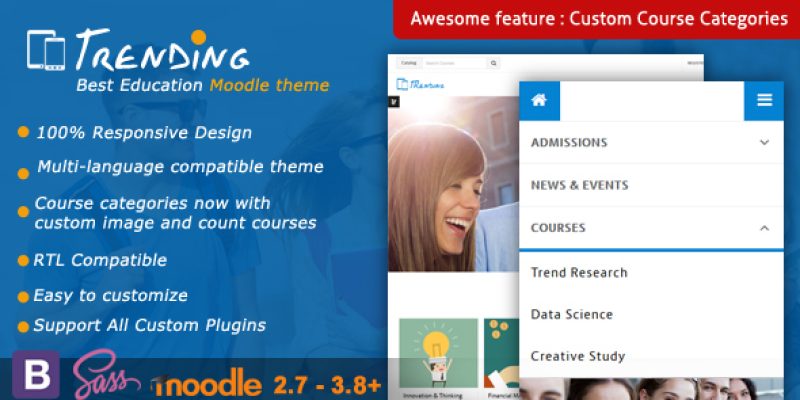 Trending – High Quality Responsive Moodle Theme