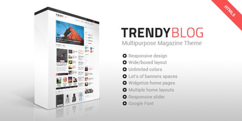 TrendyBlog – Multipurpose Magazine HTML Template