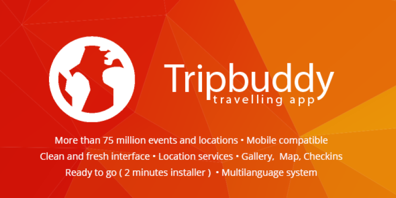 Tripbuddy – Travel, Locations and Events Web App