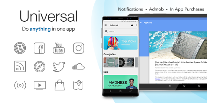 Universal – Full Multi-Purpose Android App