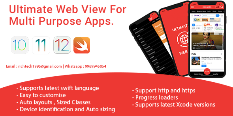 Unlimited Web View for Multi Purpose Apps