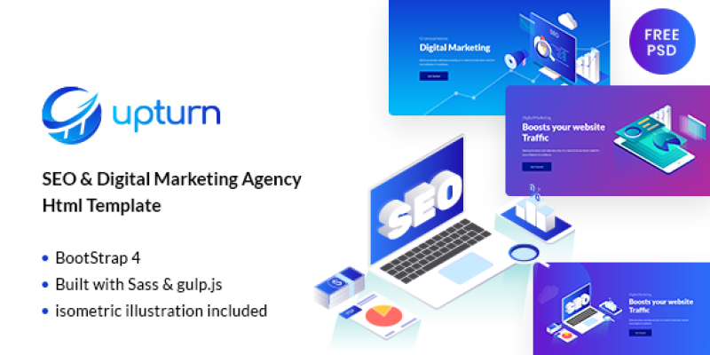 Upturn – SEO And Digital Marketing Agency Html Template