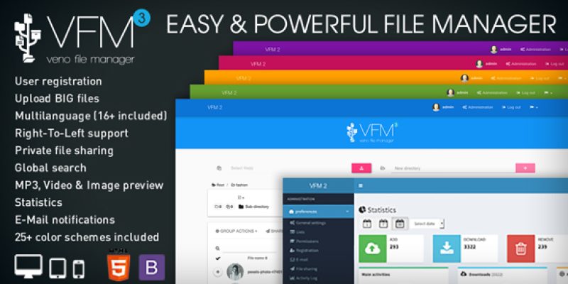 Veno File Manager – host and share files