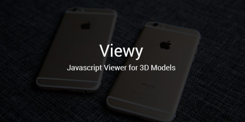 Viewy – Javascript Viewer for 3D Models