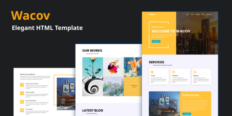 Wacov – Elegant HTML Template