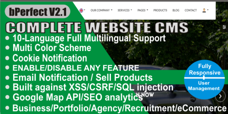 Website CMS – Multilingual Business Content Management System with Multipurpose Features