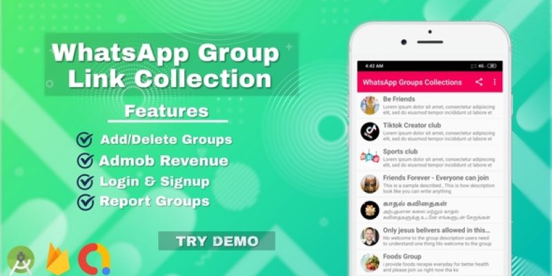WhatsApp Group Link Collections With Admob Revenue For Android