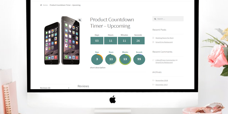 WooCommerce Product Countdown Timer – Upcoming
