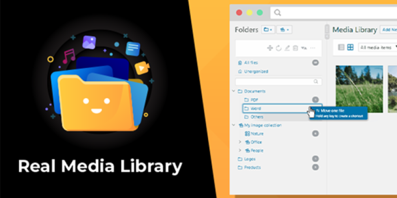 WordPress Real Media Library: Folder & File Manager for WordPress Media Management