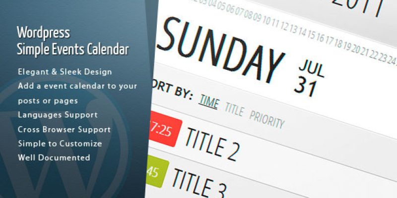 WordPress Events Calendar