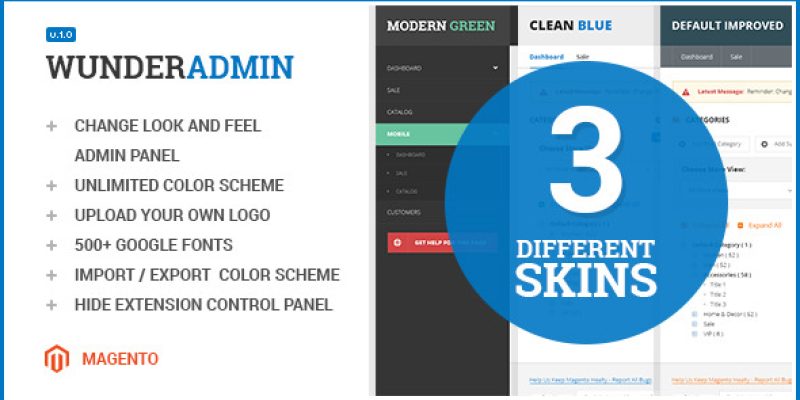 Wunderadmin – magento admin theme