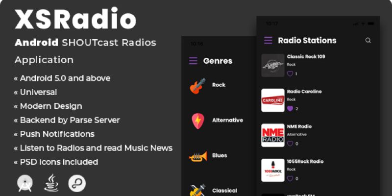 XSRadio | Android SHOUTcast Radios Application