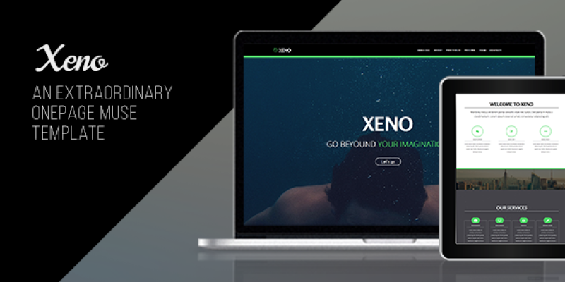 Xeno – One Page Muse Template