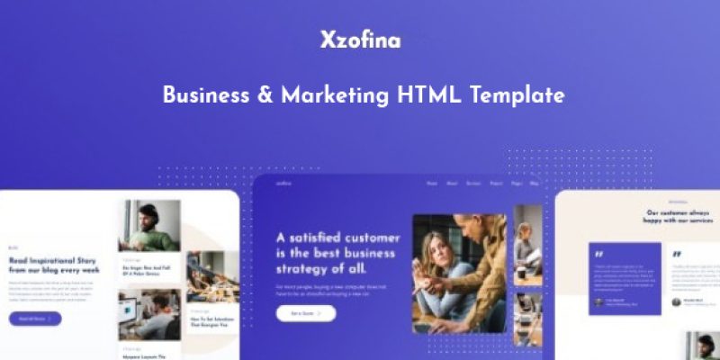 Xzofina – Business And Marketing HTML Template