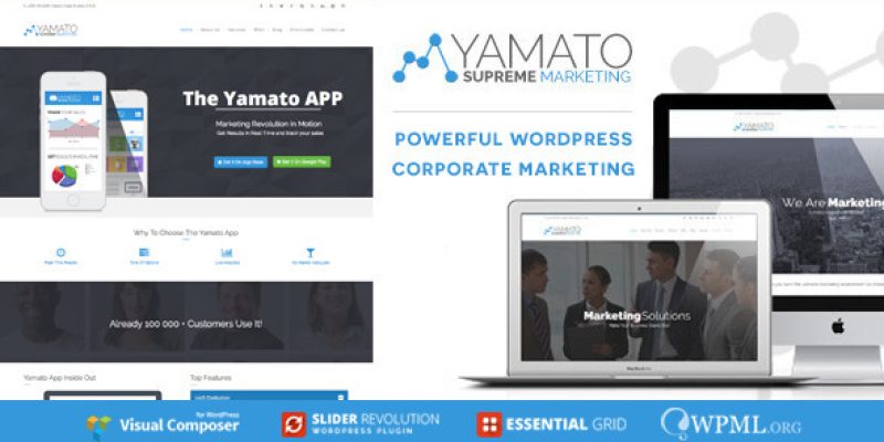 YAMATO – Corporate Marketing WordPress Theme
