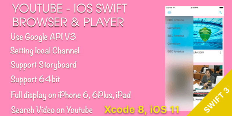 YouTube Browser and Player iOS Swift