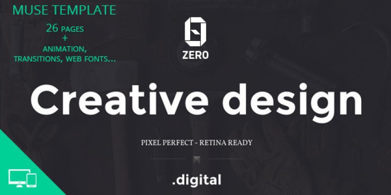 ZER0 – Creative Agency Muse Template