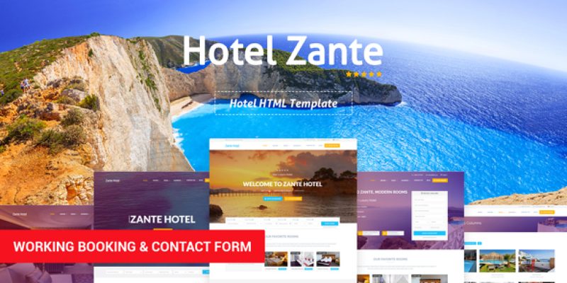 Zante – Hotel Template