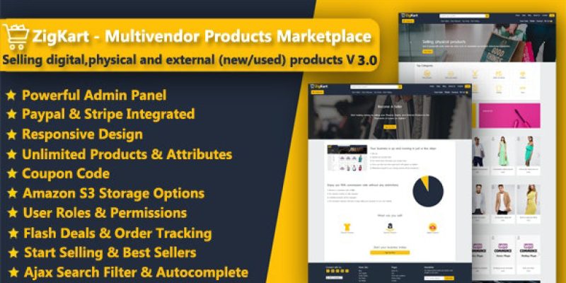 ZigKart – Multivendor Products Marketplace
