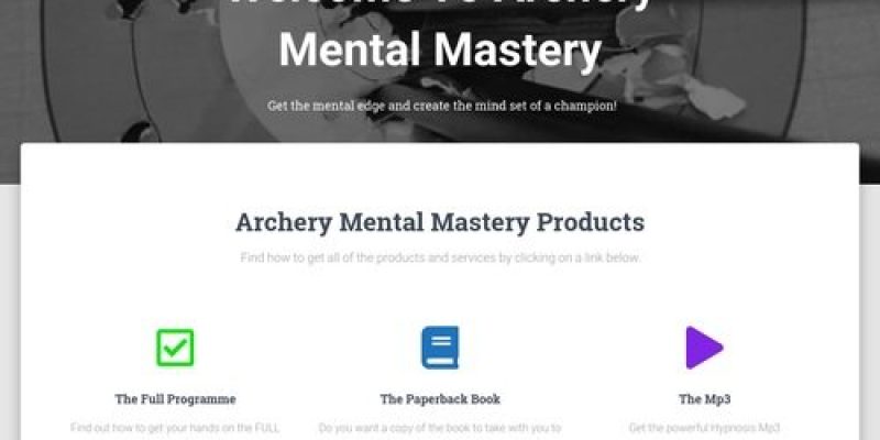 Home – Archery Mental Mastery