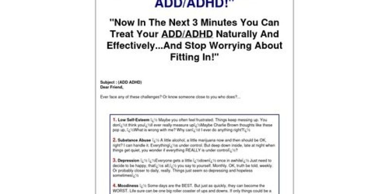 How to Conquer ADD/ADHD-Attention Deficit Disorder