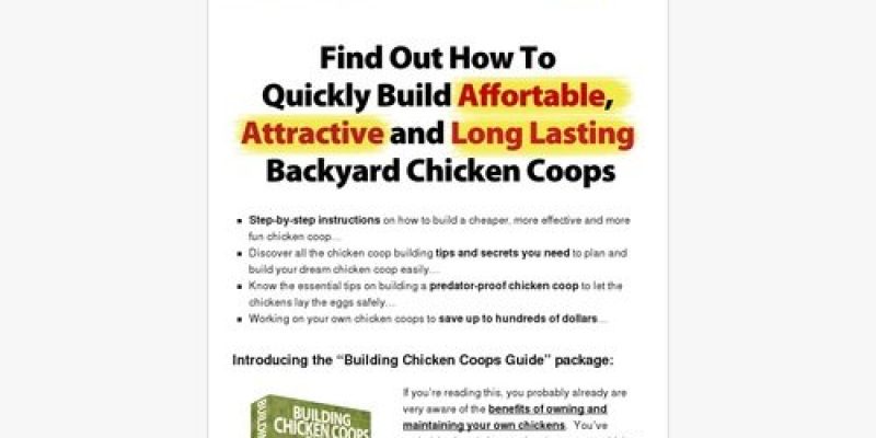 Building Your Own Chicken Coops