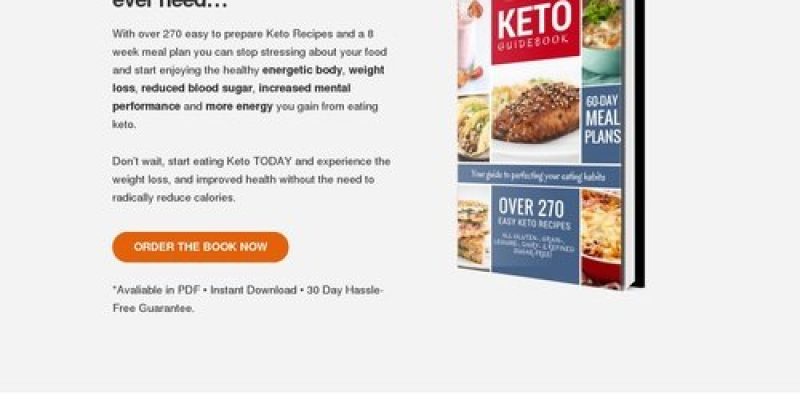Keto Guidebook – New High Converting Keto Diet Ebook