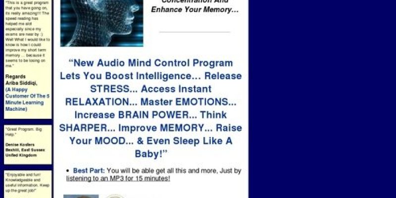 Audio Mind Control: Take Control Of Your MInd!