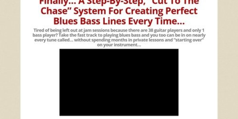 Blues Bass For Guitar Players
