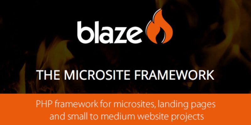 blaze – php framework for small to medium websites