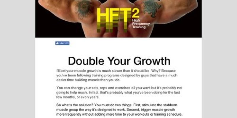 HFT2 – | Build 2WICE the Muscle | Chad Waterbury