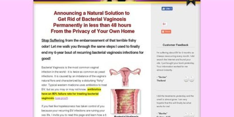 Bacterial Vaginosis Home Treatment Program | BV Miracle: Official Site